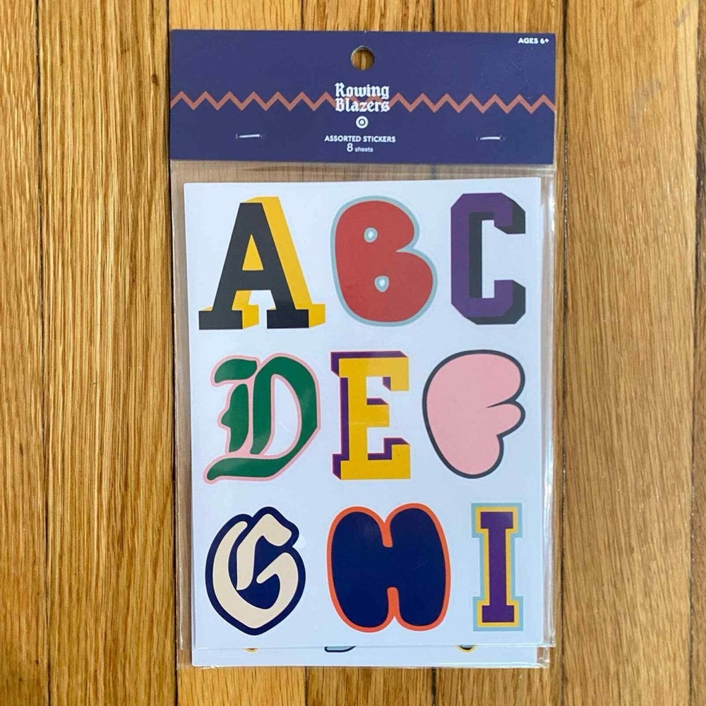 Rowing Blazers Vibrant Alphabet Stickers